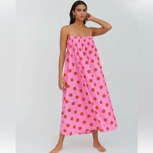 Pitusa Polka Dot Midi Dress - NWOT
